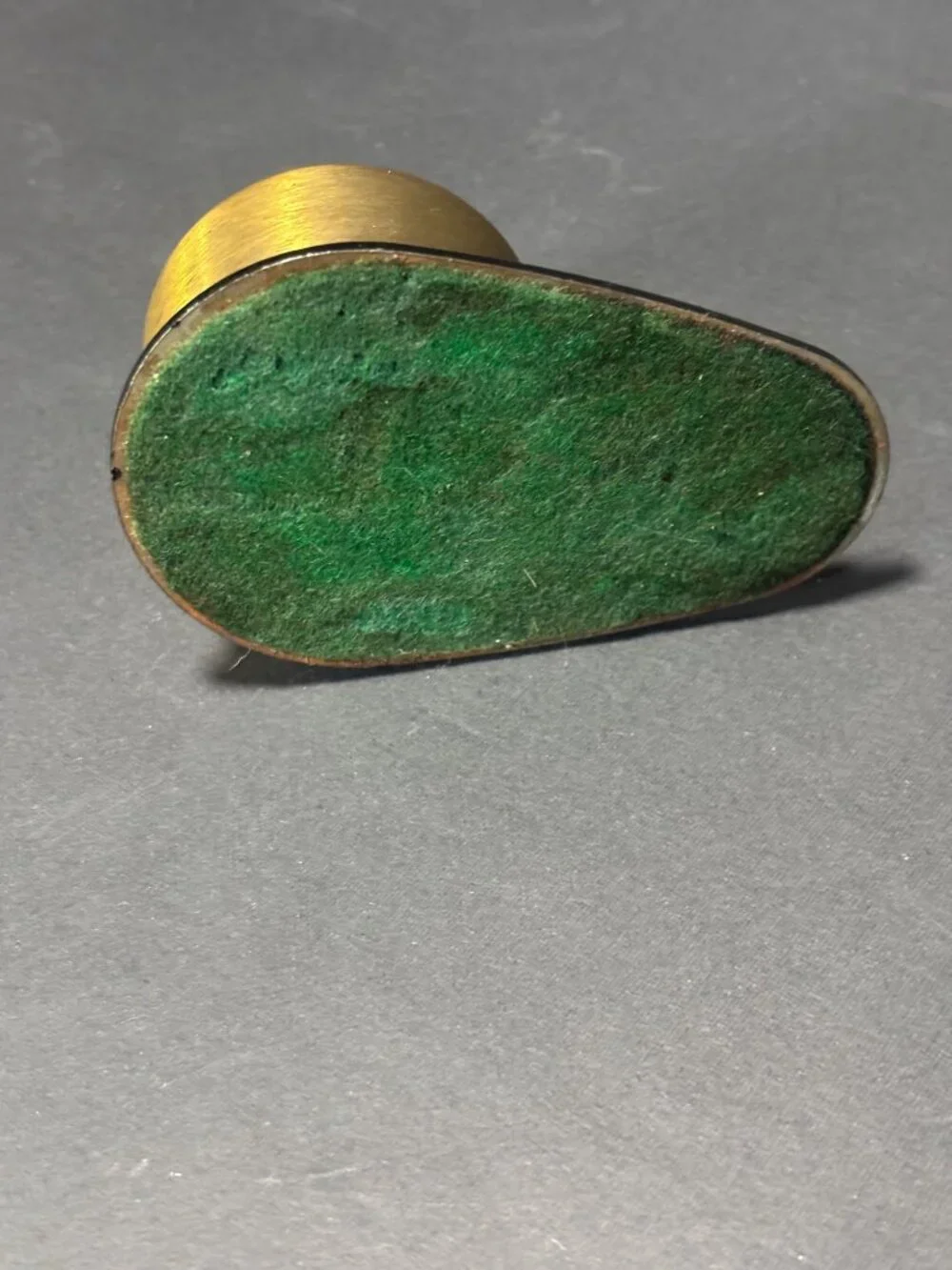 Brass Stamp Dispenser With Paperclip Magnet By PAT Products Made In USA VTG 70s